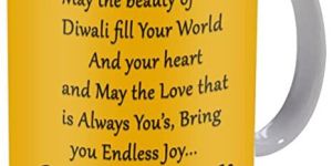 Diwali Gifts for Staff Co-Workers Family Friends Neighbour, Happy Diwali Printed Ceramic Coffee Mug