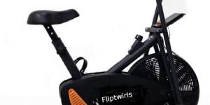 Fliptwirls Exercise Cycle Bike for Home Gym with Stationary Handles Cardio Machine for Weight Loss a