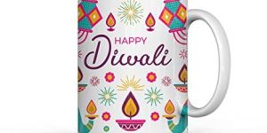 Happy Diwali Mug Gift for Family & Friends, Diwali Printed Coffee Mug for Gift