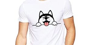 Slim Fit Cute Funny Cat Print Casual Style T-Shirt
