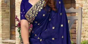 Embroidery Silk saree pc-21