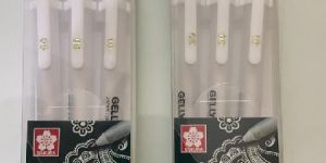 White Gelly Roll Pens