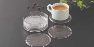 Crystal Tea Coaster Set