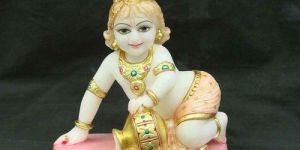 Marble Krishna Statue