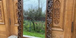 Wooden Engraved Mirror Frame