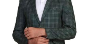 Mens Check Blazer