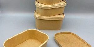 Rectangle Brown Paper Food Containers