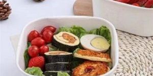 Square White Paper Food Containers