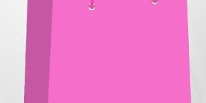 Pink Plain Paper Bags