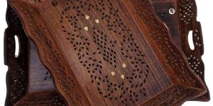 Carved Wooden Tray