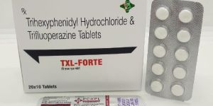 Trihexyphenidyl 2mg + Trifluoperazine Hydrochloride 5mg Tablets