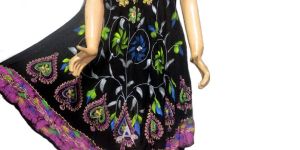 Multi color batik dress#2767