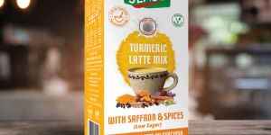 Vegan Turmeric Latte Mix with Saffron and Spices