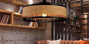Vintage Hemp Rope Pendant Light