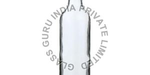 Crown Milk Glass Bottle