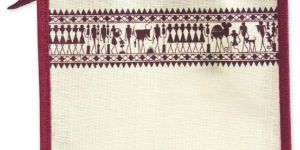 Maroon Color Jute Bag