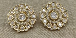 REAL KUNDAN EARINGS