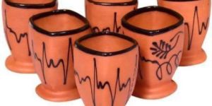 Terracotta Glazed Glass