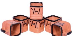 Terracotta Square Cup