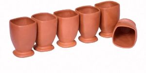 Terracotta Square Glass