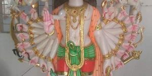 Marble Standing Hanuman Statue
