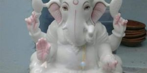 White Marble Ganesh Statue