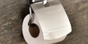 Toilet Paper Holder with Lid