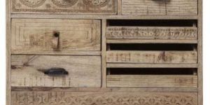 Wooden Carving Side Drawer