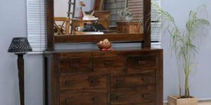 Wooden Dressing Table with Storage