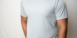 Mens Polyester Plain T-Shirt
