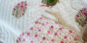 Cotton Hand Block Printed Jaipuri Rajai