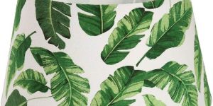 Leaf Print Cotton Lamp Shade