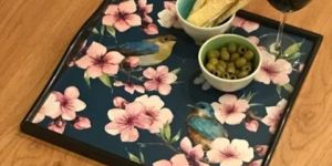 Square MDF Wooden Tray