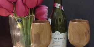 Wine Glasses Made up of Fine Wood