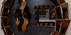 Round Glass Wall Mirror