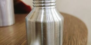 50ml Screw Top Polish Polished Aluminium Bottle