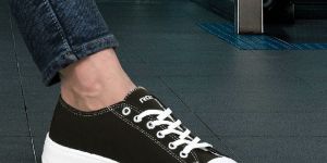Mens Black Canvas Shoes