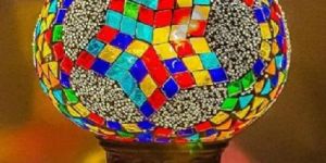 Multicolor Mosaic Table Lamp