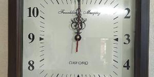 Wooden Vintage Square Wall Clock