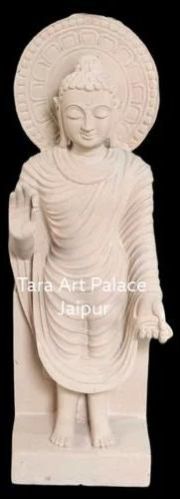 Marble Standing Buddha Statue
