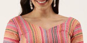 PFB 157 Coral Printed Georgette Readymade Blouse