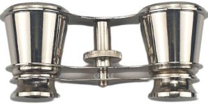 Pocket Size Nickel Polish Antique Binoculars