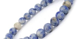 Sodalite Crystal Bracelet 8 Mm Beads Lab Stretchable Elastic Bracelet Sodalite Semi Precious Gemstone