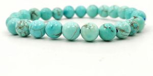 Turquoise / Firoza Bracelet Natural Crystal Healing Bracelet Gemstone Jewellery Beaded Stone Bracelet