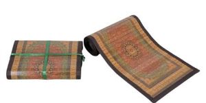 Persian Print Red Bamboo Dining Table Mat and Runner Set