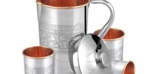 SS Copper Jug Set