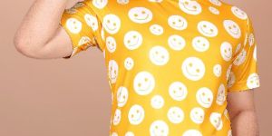 Mens Yellow Cotton Shirt