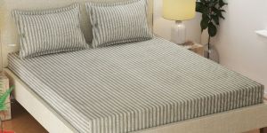 Double Bed Sheets of Glace Cotton