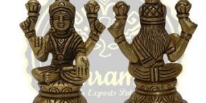 3.5 Inches Brass Goddess Lakshmi Statue