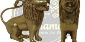Brass Lion Statue